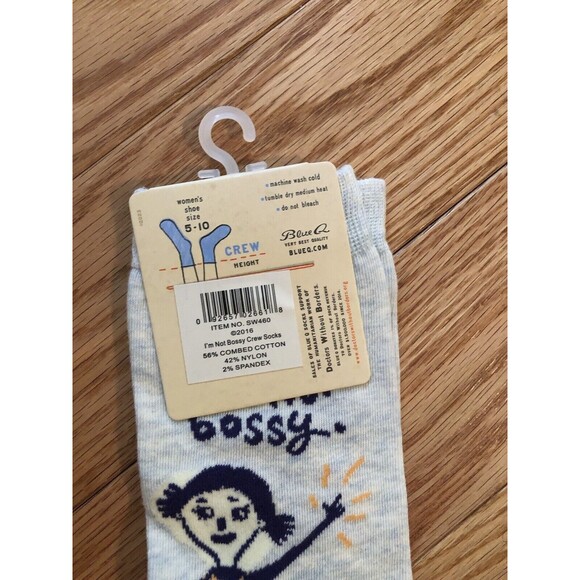 I'm Not Bossy, I'm The Boss - Blue Q Womens Socks - Size 5 - 10 Cotton Blend - Picture 4 of 4